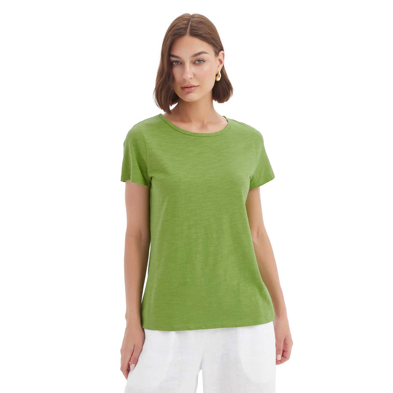 TIRELLI Short Sleeve Slub Slim Tee